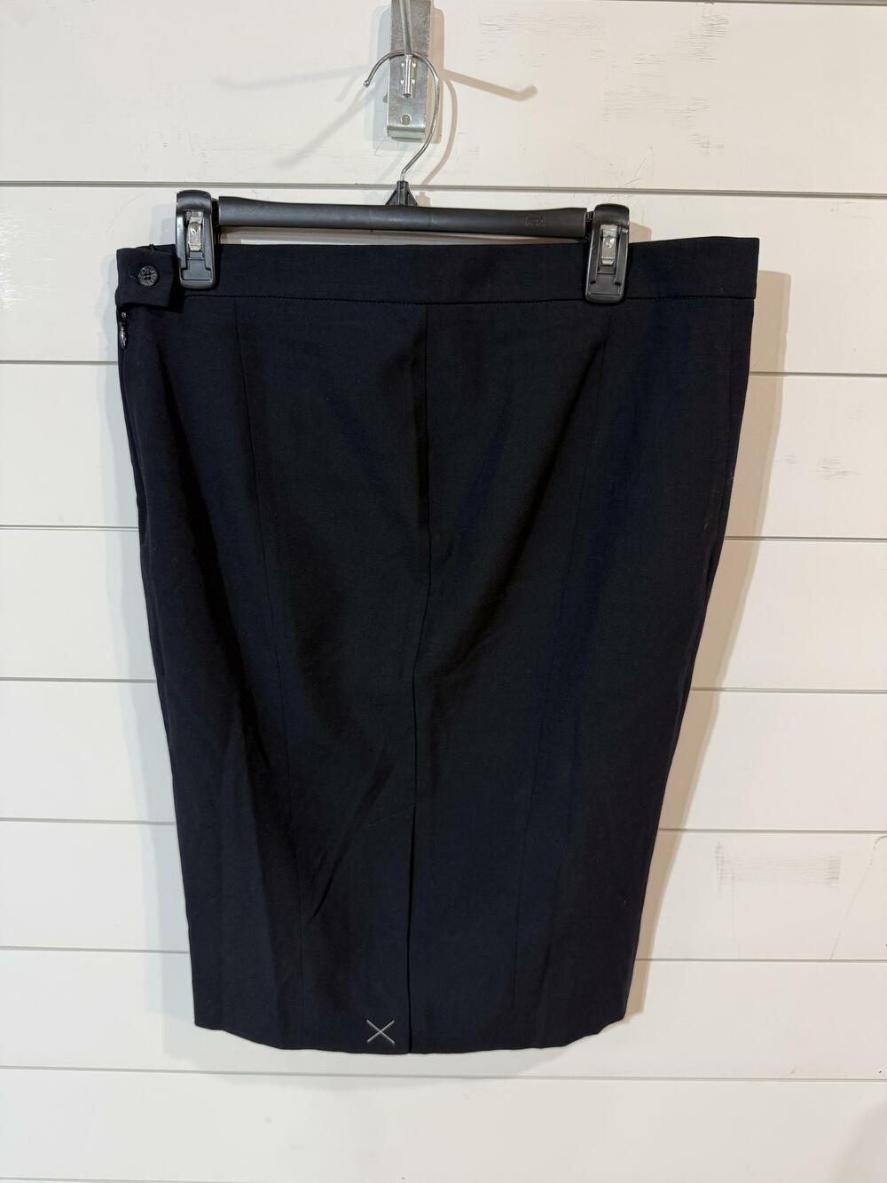 Patrizia Pepe Women's Navy Wool Blend Straight Skirt Size US 10 NWT